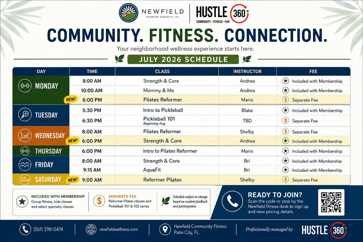 Newfield July 2026 Calendar
