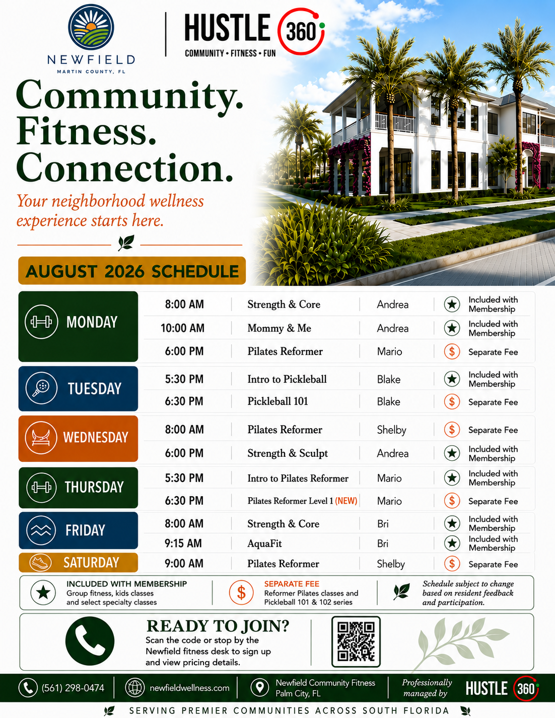 Newfield August 2026 Calendar